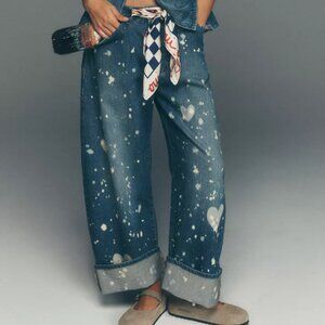 Anthropologie Pilcro Heart Barrel Jeans -- Kayden Carpenter Jeans -- 31, 30